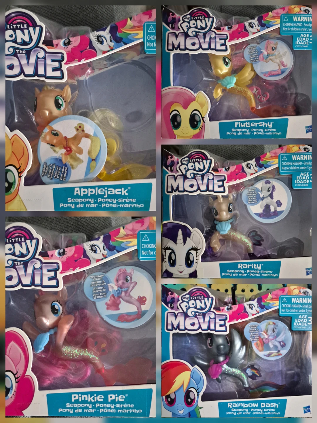 My Little Pony: The Movie Seapony Figures - New! - photo 2