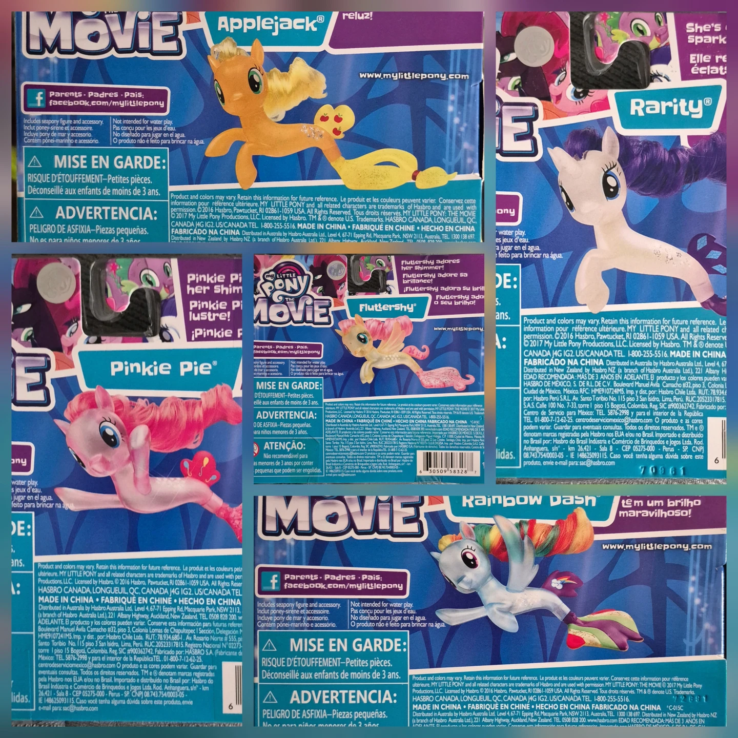 My Little Pony: The Movie Seapony Figures - New! - photo 3