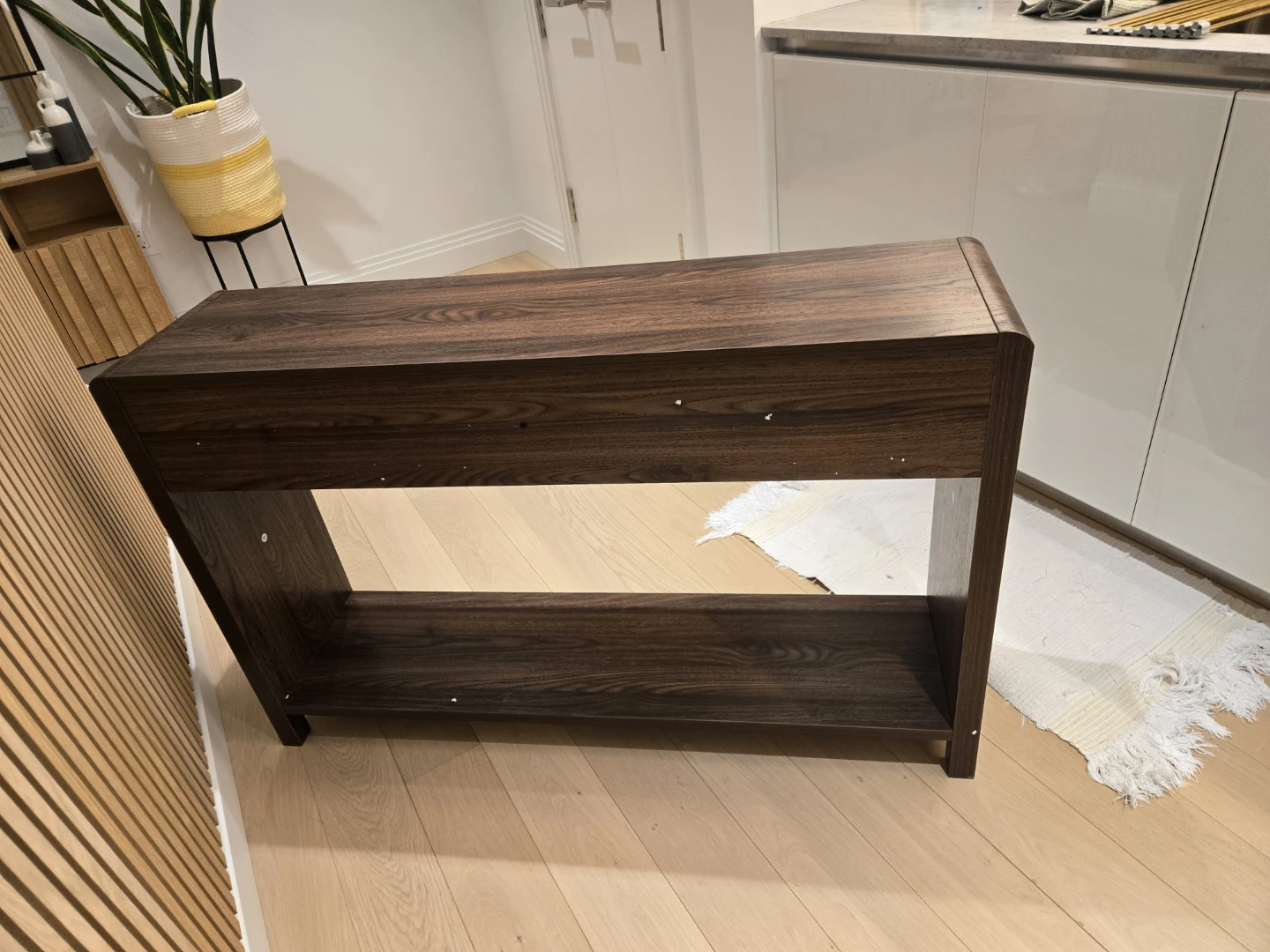 47.2' Narrow Walnut Console Table With 2 Drawers - photo 5