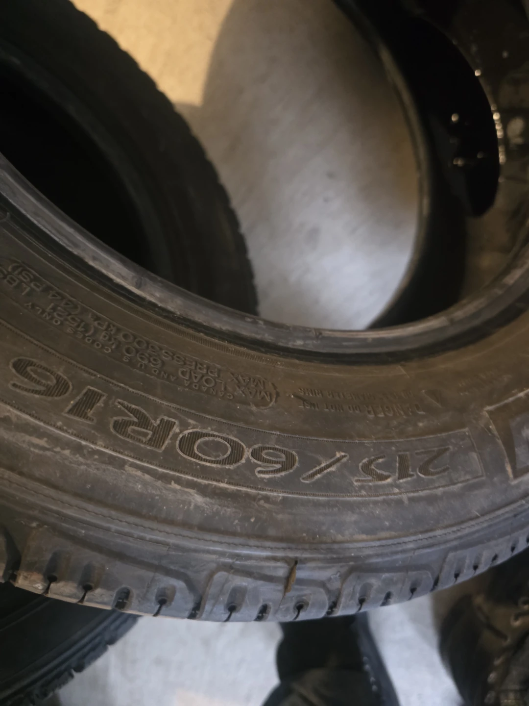 2X215/60/R16 mechelin primacy all season tires 2 only