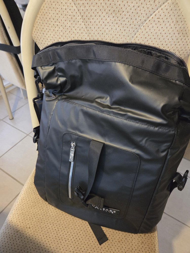 Versace Parfums Black Backpack