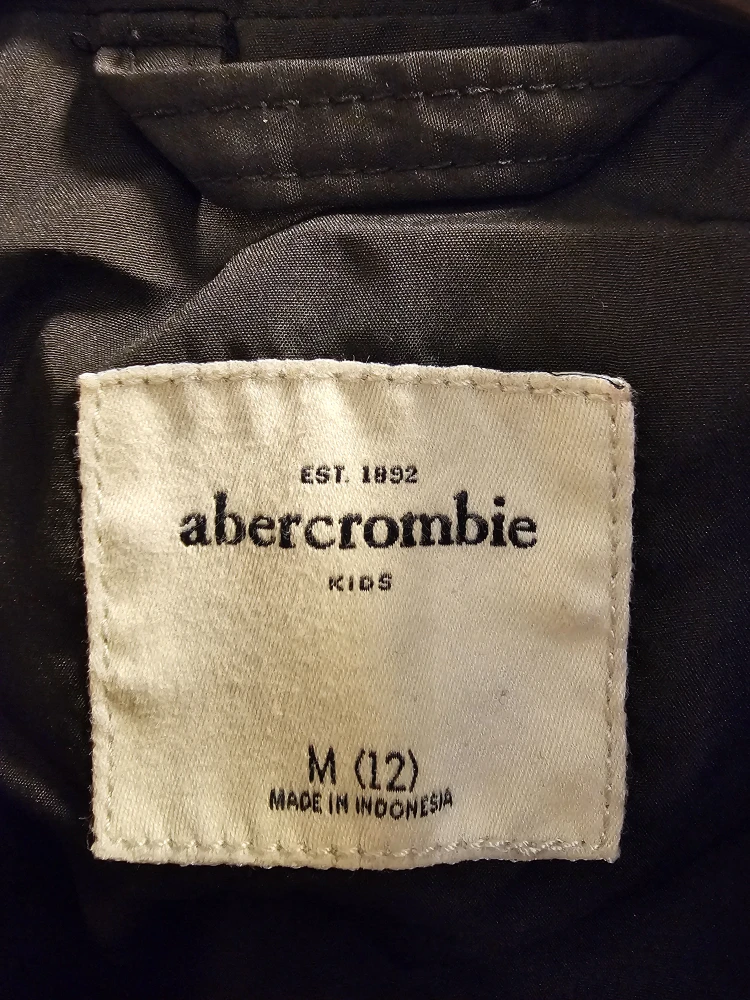 Abercrombie Kids Black Hooded Jacket - Size M (12) - photo 3