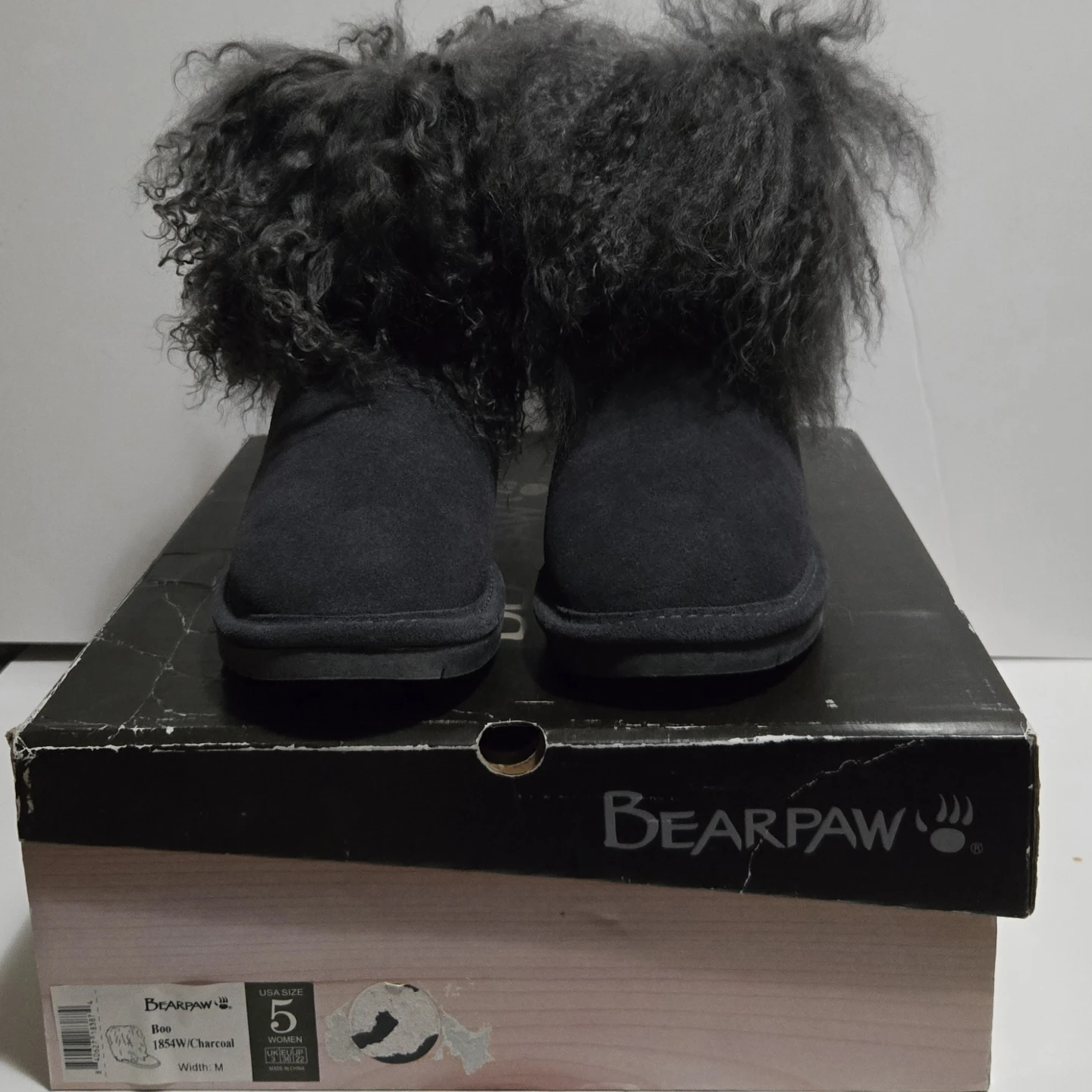 Bearpaw Boo Women's Charcoal colour Boots - Size 5
