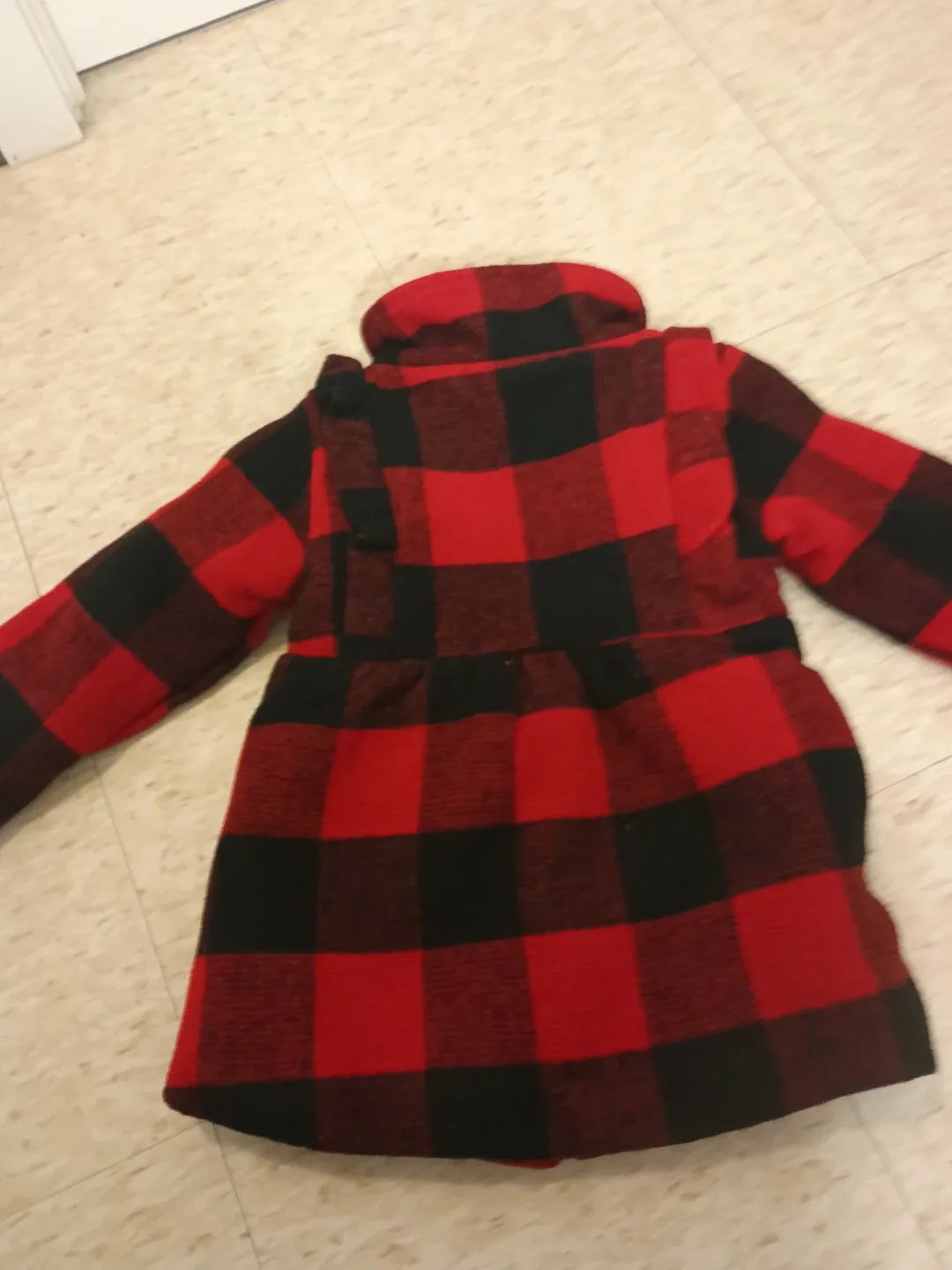 Penelope Mack Red & Black Plaid Coat - Size 5 image indicator(3)