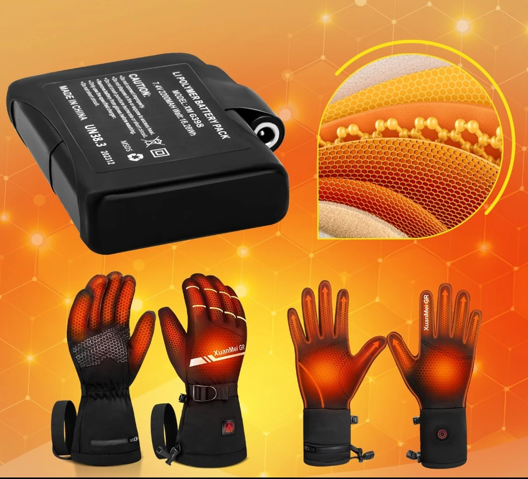 XuanMei GR Electric Heated Gloves - Small - Black