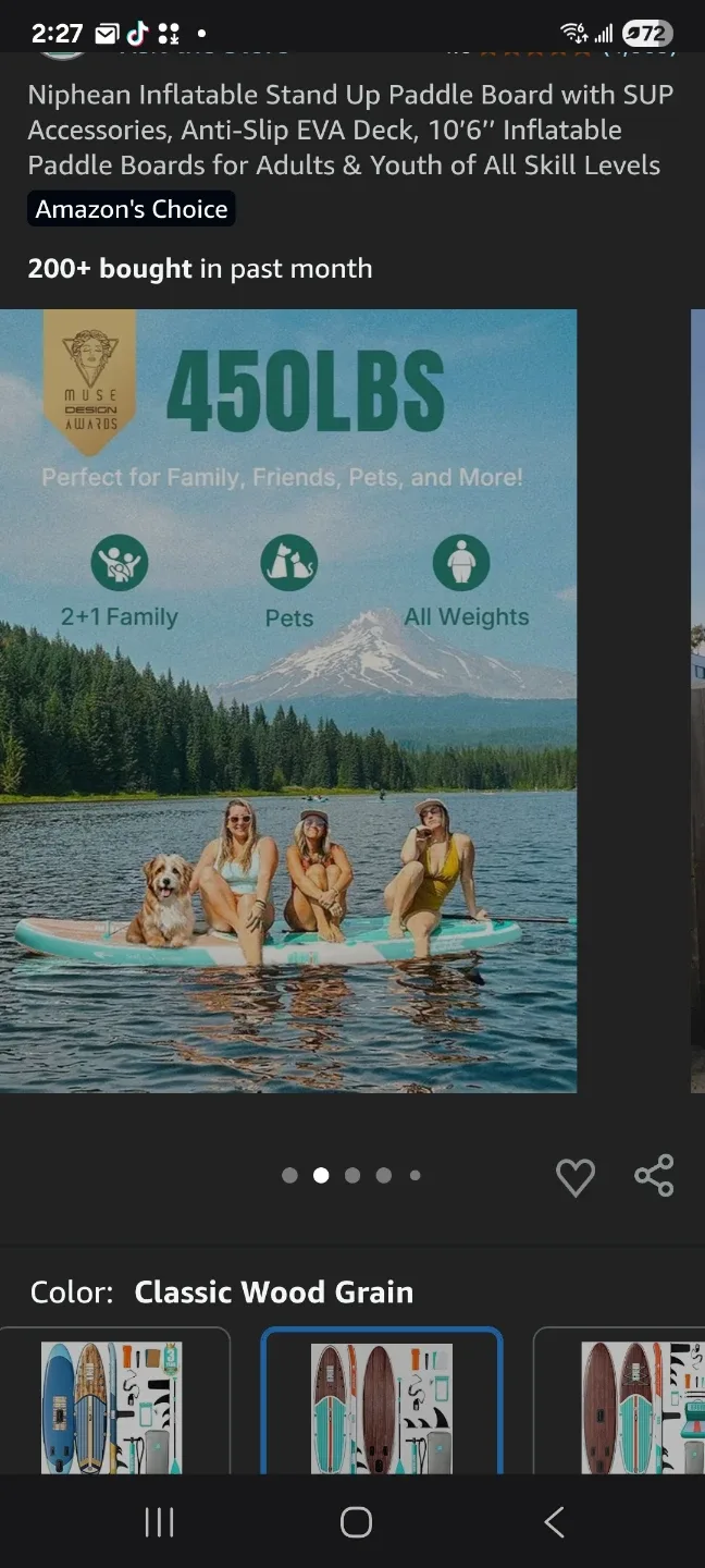 Niphean Inflatable Stand Up Paddle Board image indicator(3)