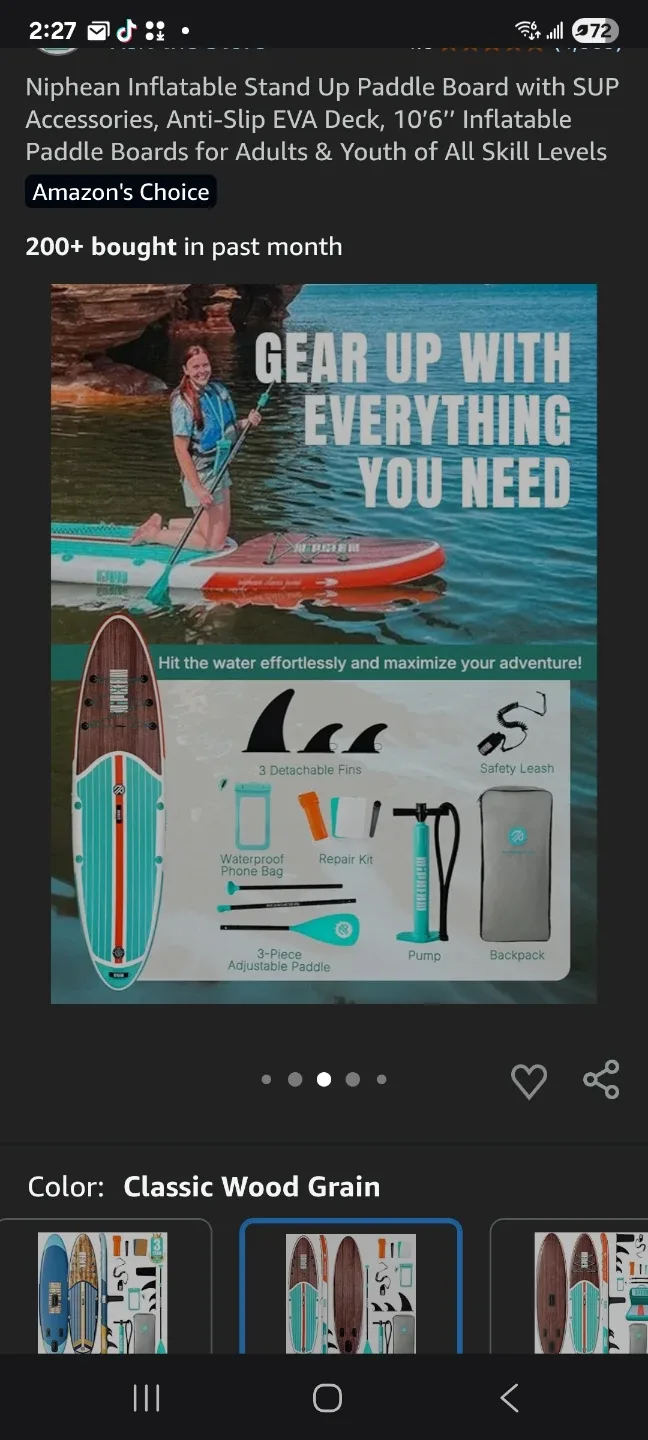 Niphean Inflatable Stand Up Paddle Board image indicator(4)