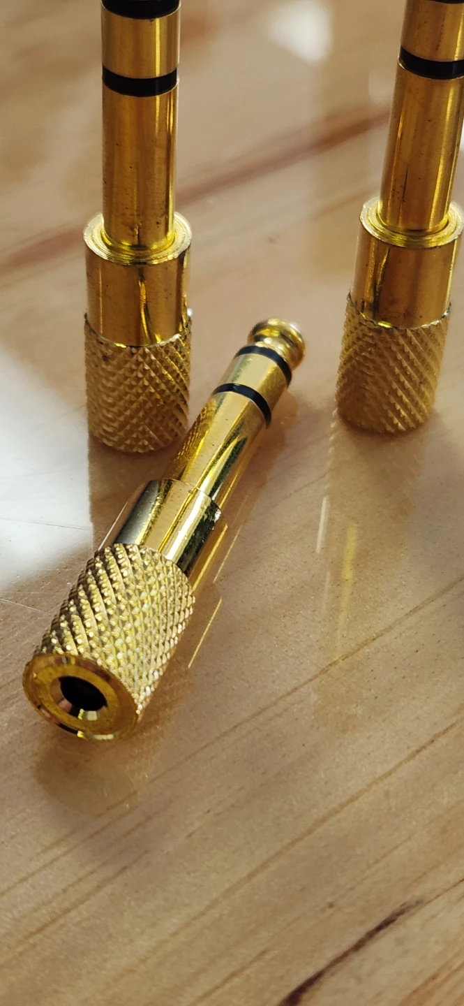 6.35mm (1/4 inch) to 3.5mm (1/8 inch) Audio Adapter Pack Of 3 - photo 2