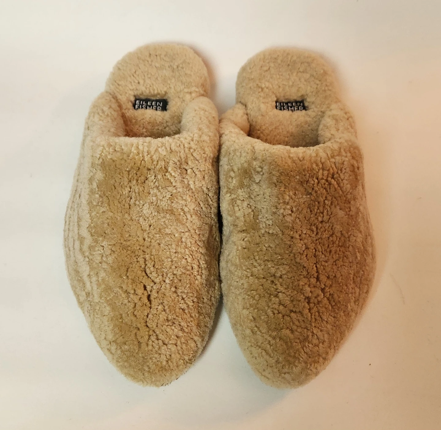 Eileen Fisher Vero Cuoio Shearling Mules Size 9 - photo 2