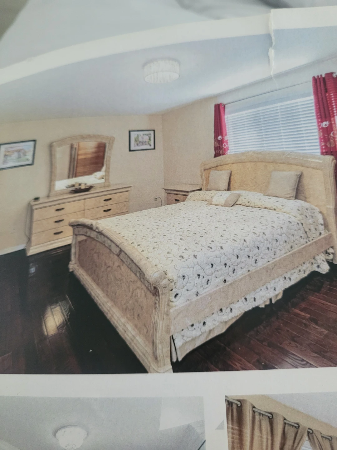 Bedroom Set - Bed, Dresser & Mirror
