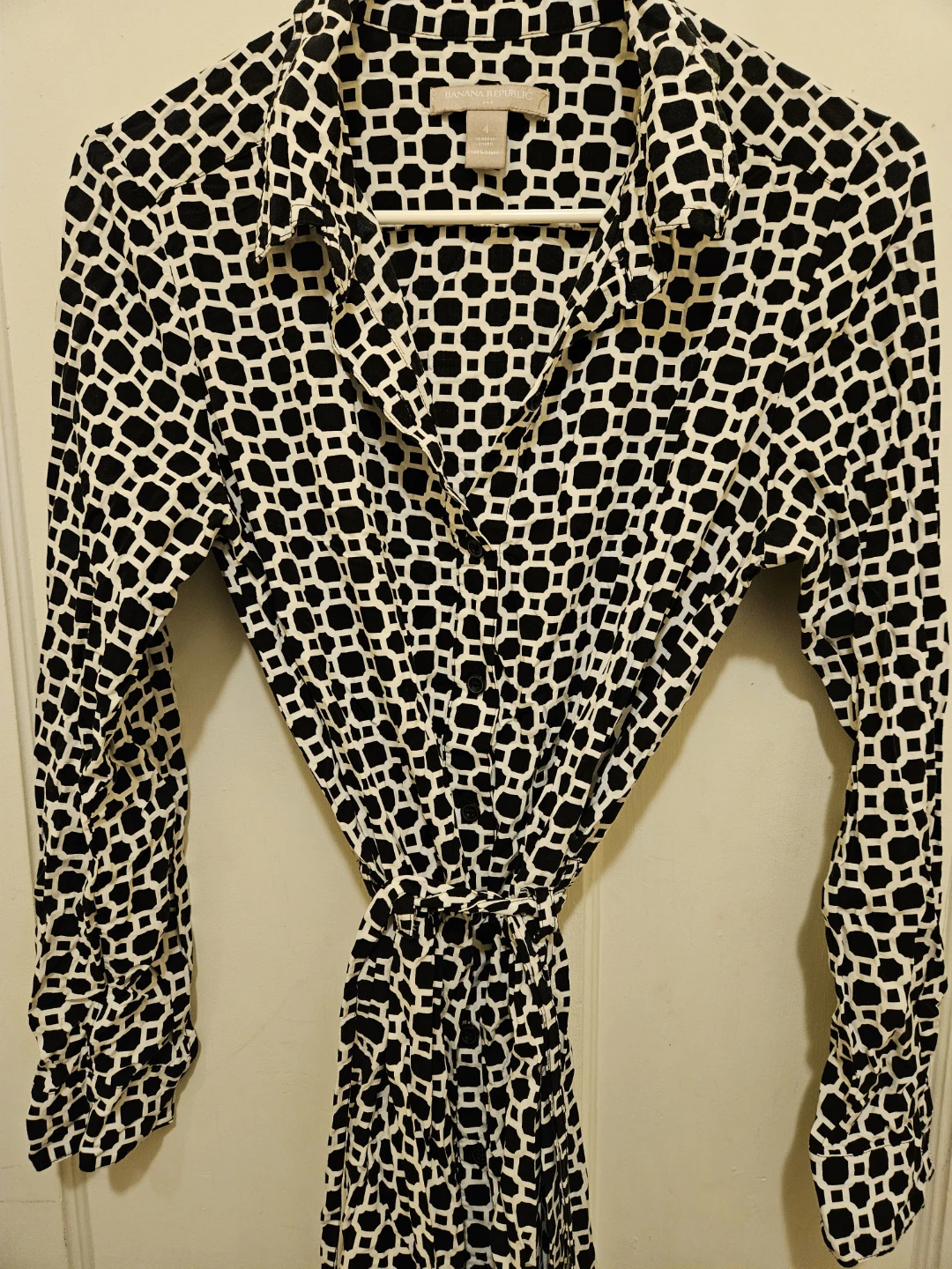 Banana Republic Black & White Dress - Size 4 - photo 2