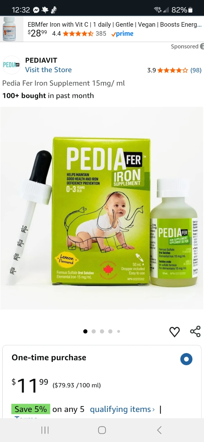 Pedia Fer Iron Supplement, Salinex Nasal Drops, Infants/Children - photo 2