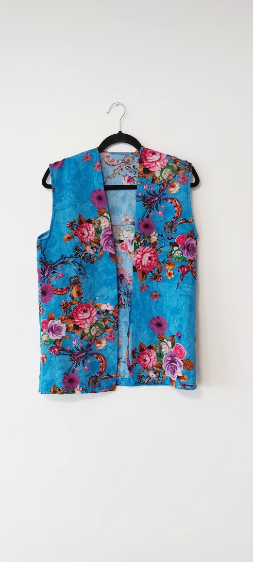 Handmade Floral Print Vest