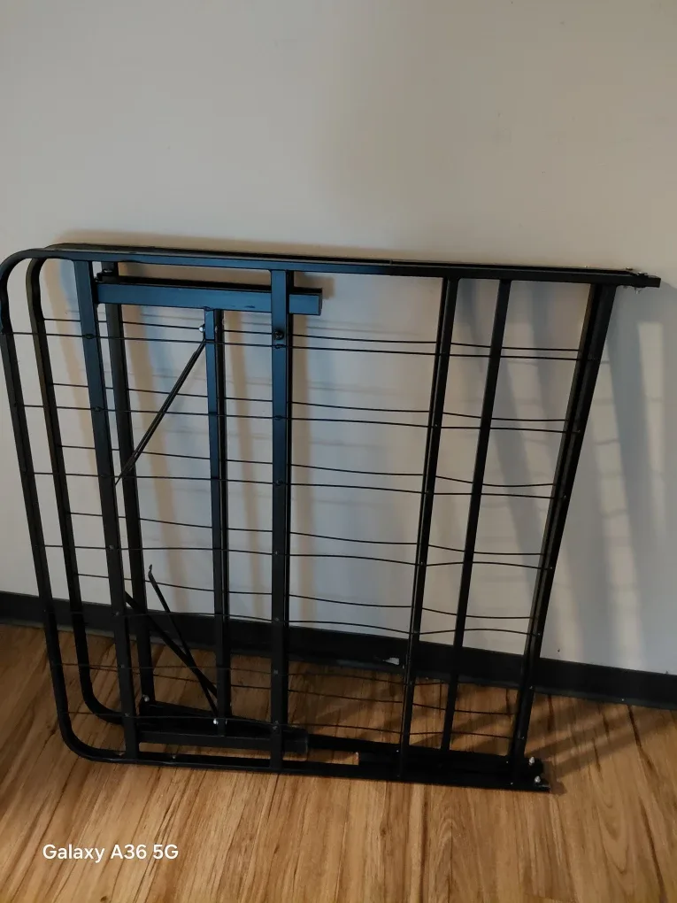 Folding Bed Frame - Black