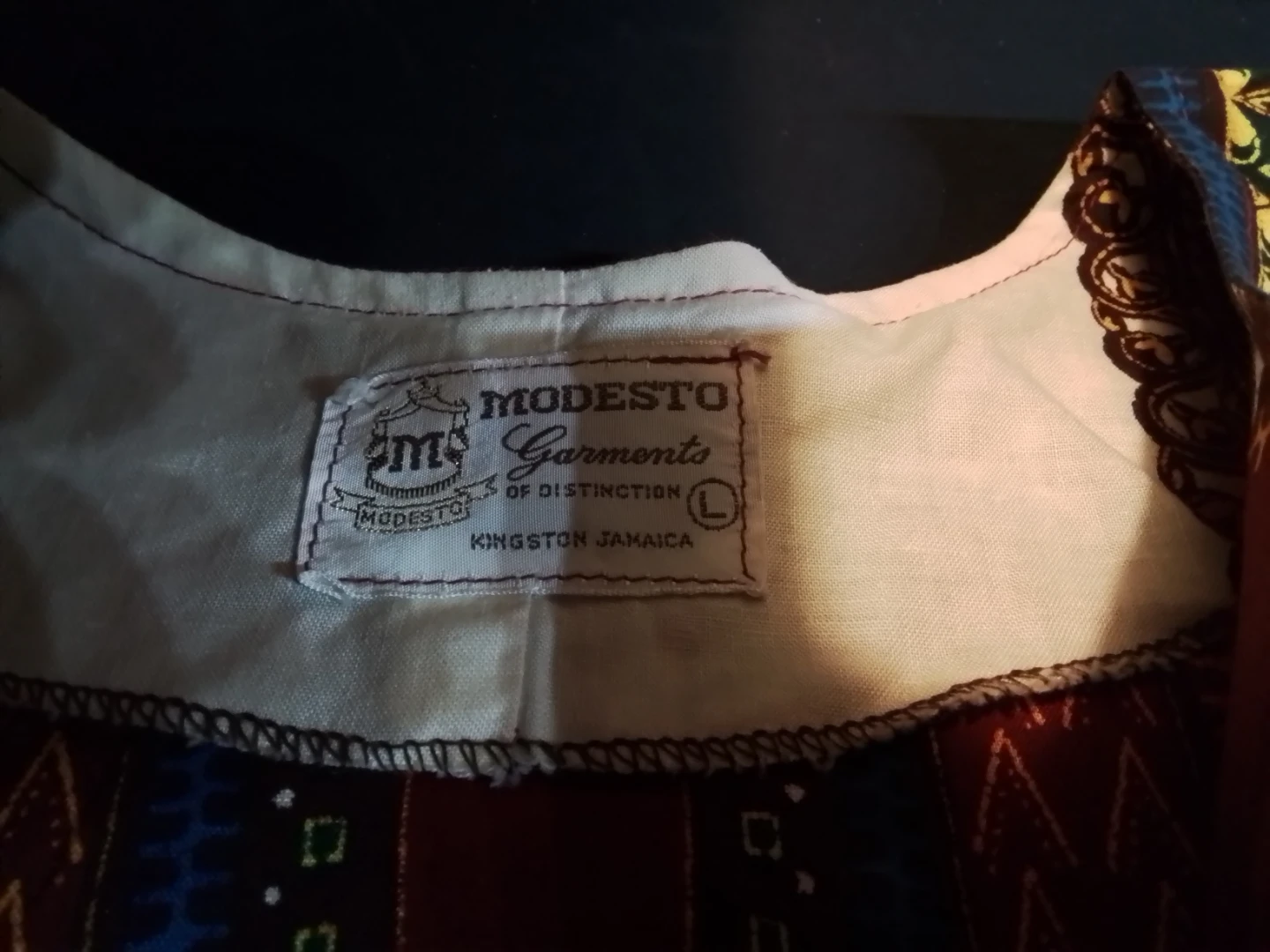 Modesto Garments Dashiki Shirt - Size L - photo 5