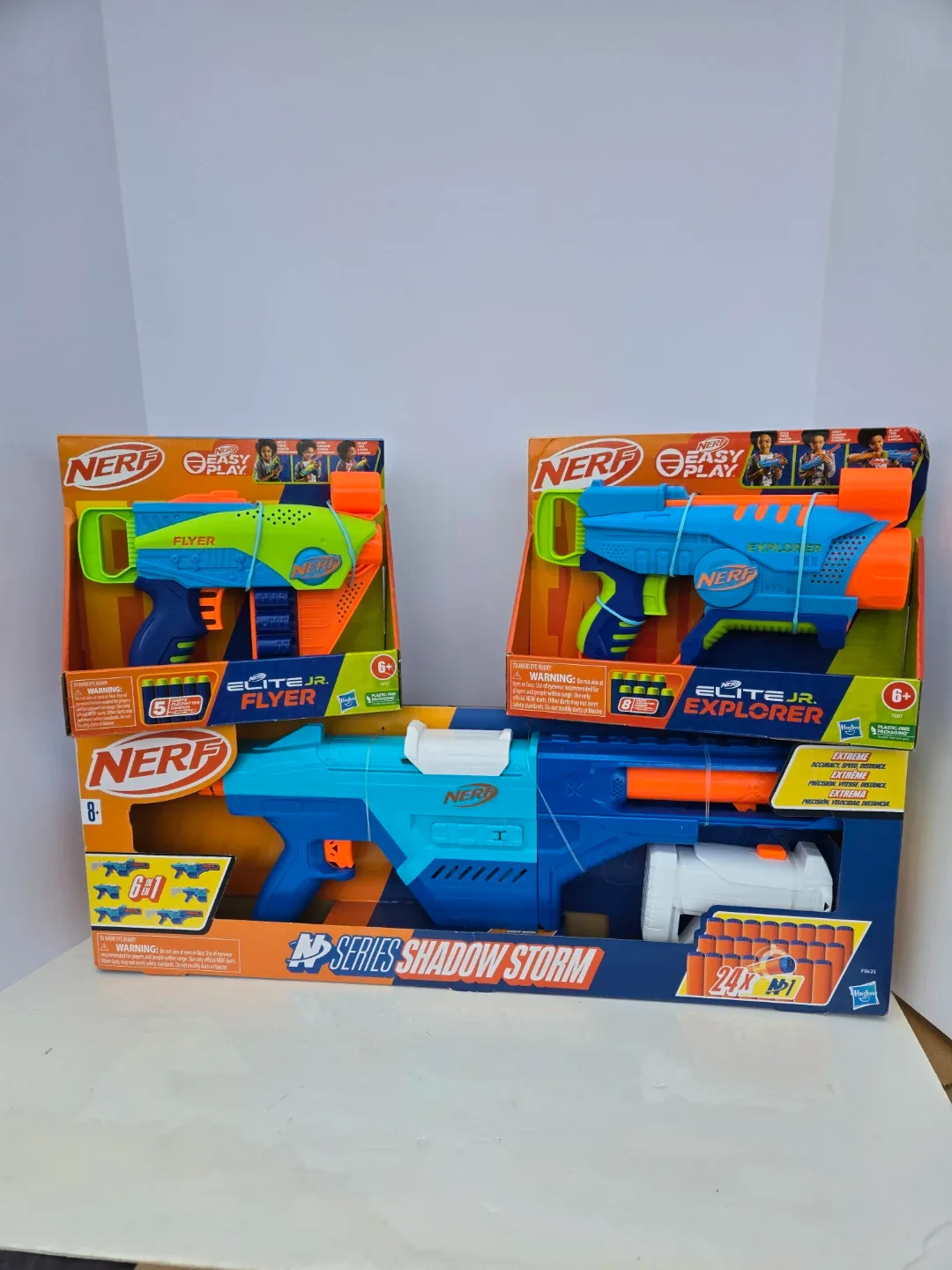 3 brand new nerf gun toys