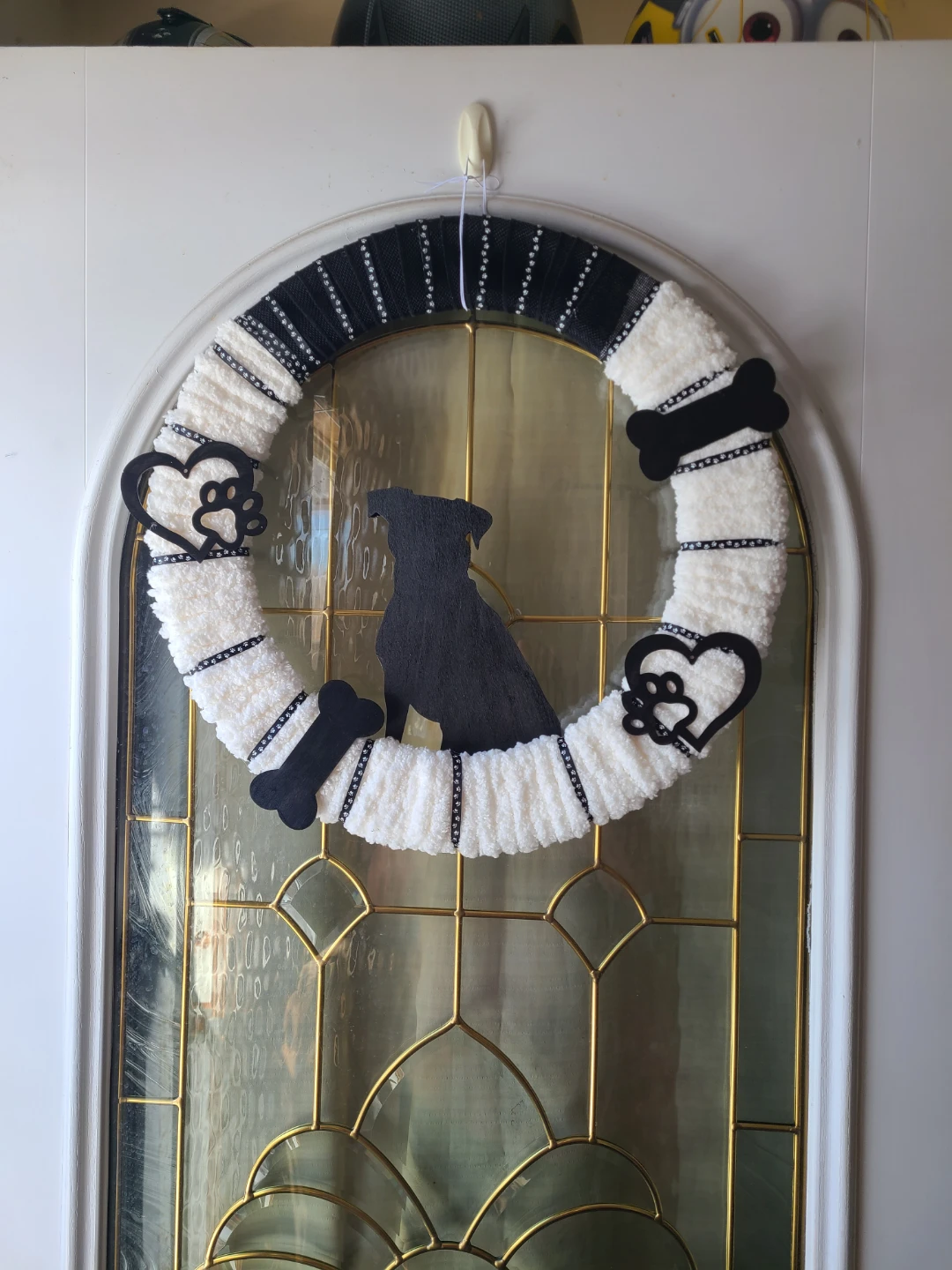 Dog Silhouette Wreath - Handmade