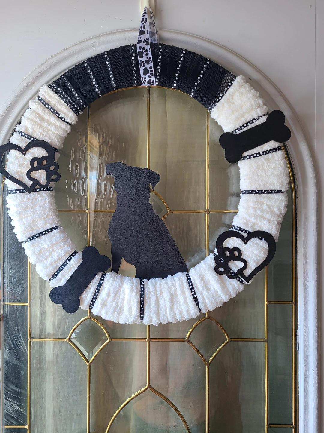 Dog Silhouette Wreath - Handmade - photo 2