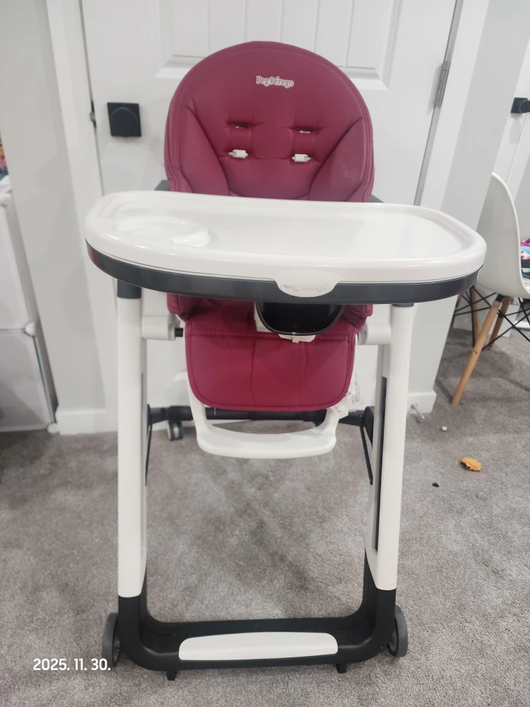 Peg Perego High Chair - Burgundy