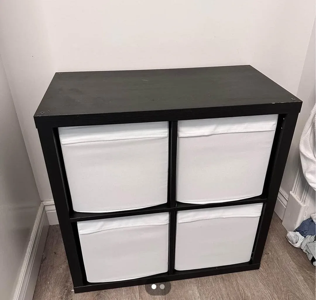 IKEA Kallax Shelf Unit 4 cube, boxes not included
