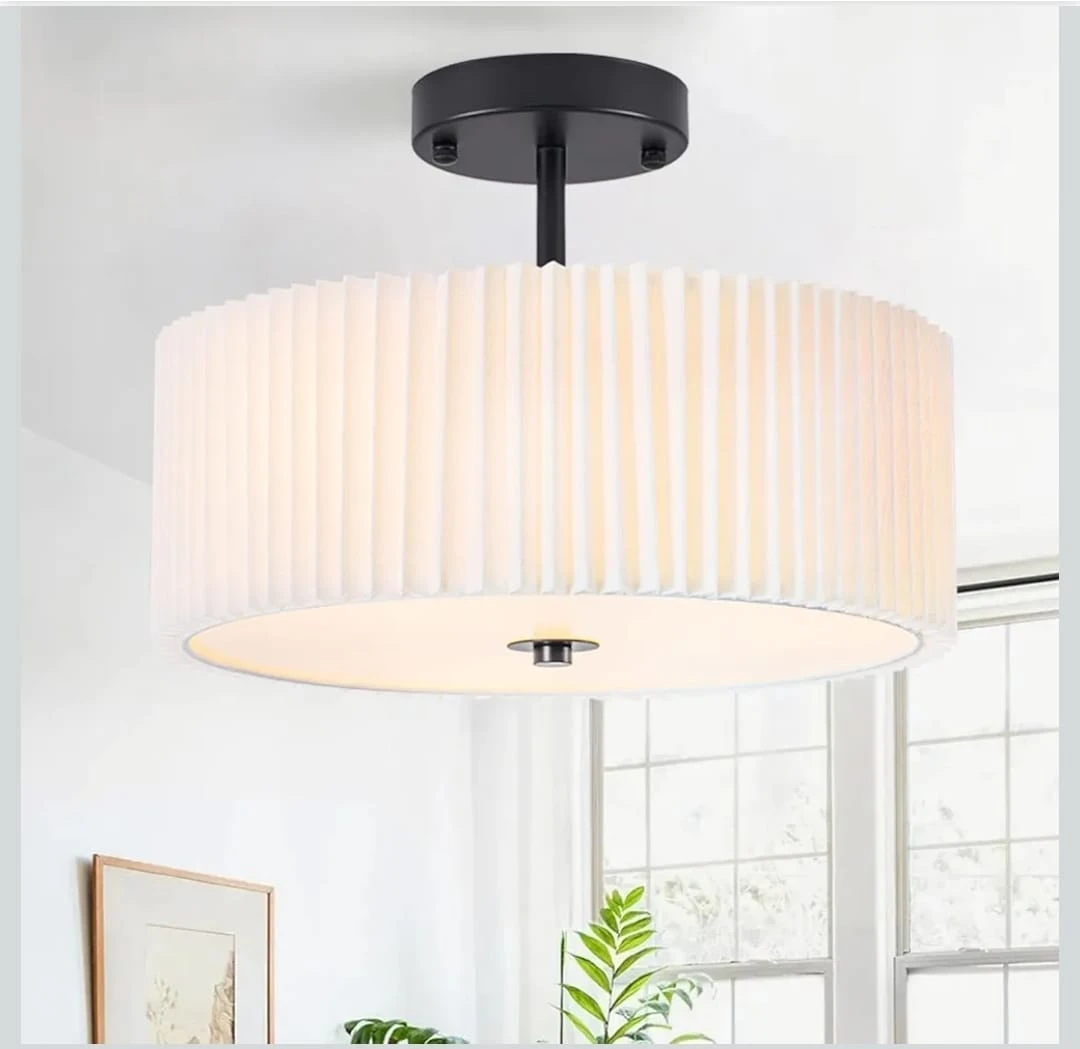 Modern Ceiling Light - Black & White