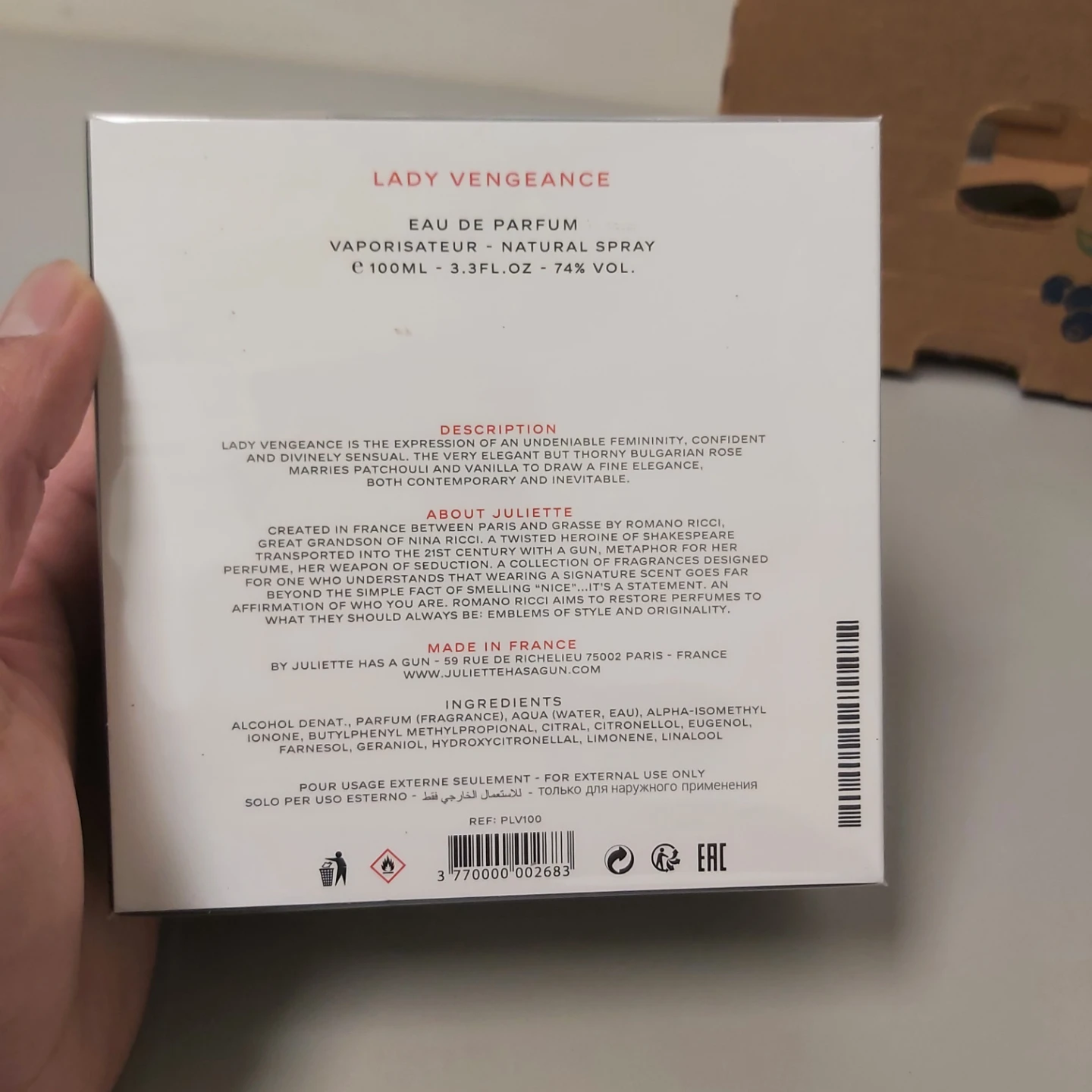 Juliette Has A Gun Lady Vengeance EDP( BNIB) **rare gem** - photo 3