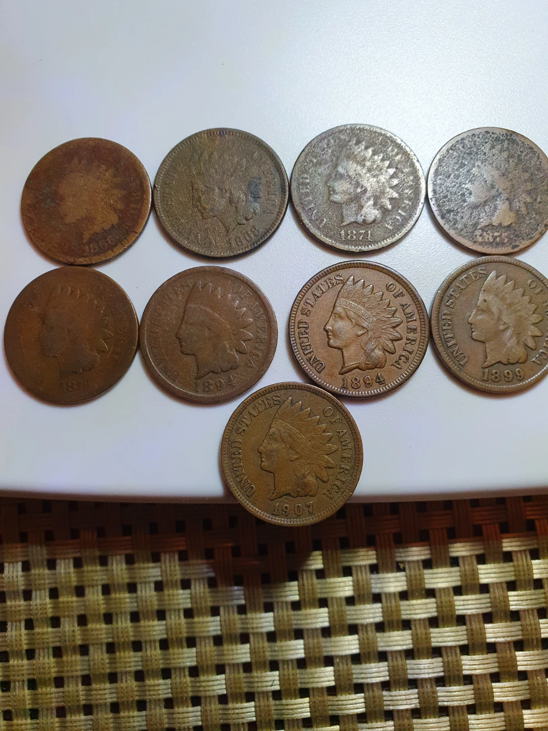 Vintage Indian Head Pennies - Assorted Dates