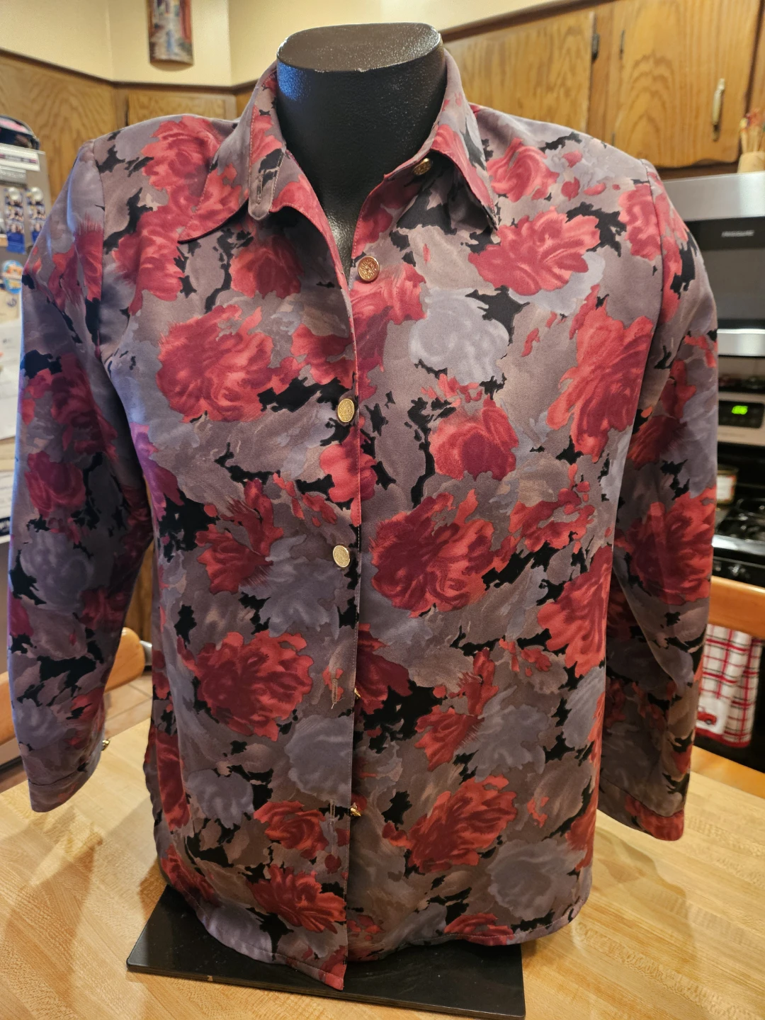 Sun Flower Floral Button-Down Shirt - Size 11
