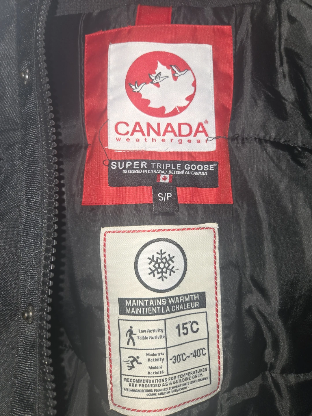 Canada Weather Gear Super Triple Goose Parka - Mens Size S - photo 2