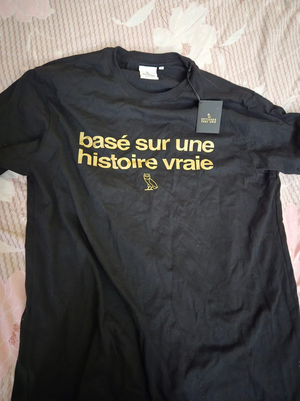 October's Very Own (OVO) Black/Gold SS T-Shirt - Size L - photo 2
