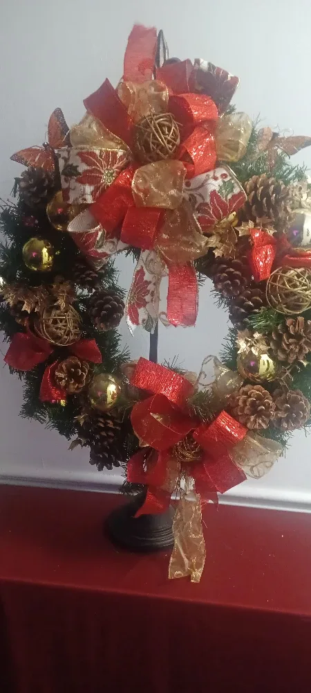 Christmas Wreath with Doll