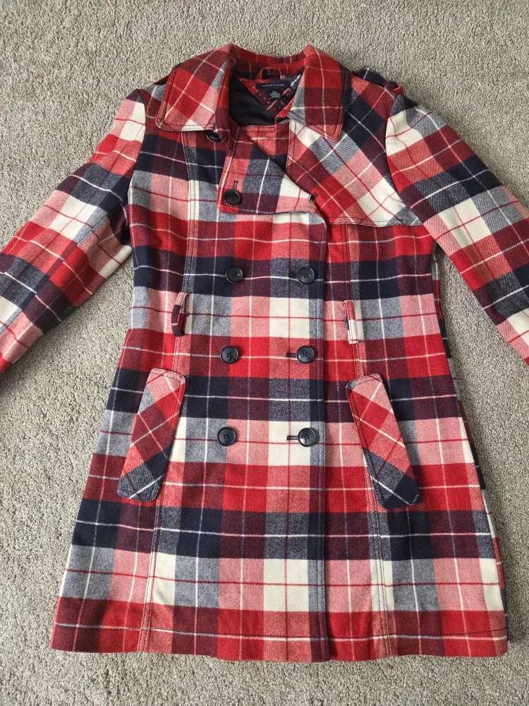 Tommy Hilfiger Plaid Coat - Size S image indicator(2)
