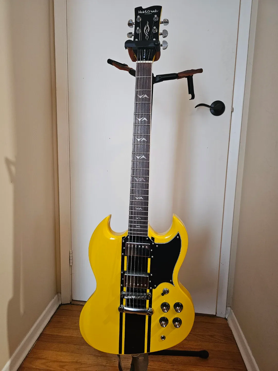 WestCreek Guitars Yellow Electric Guitar