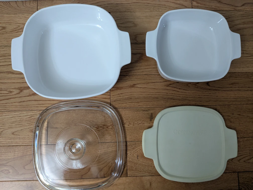 CorningWare Square Casserole Dishes w/ Lids - photo 2