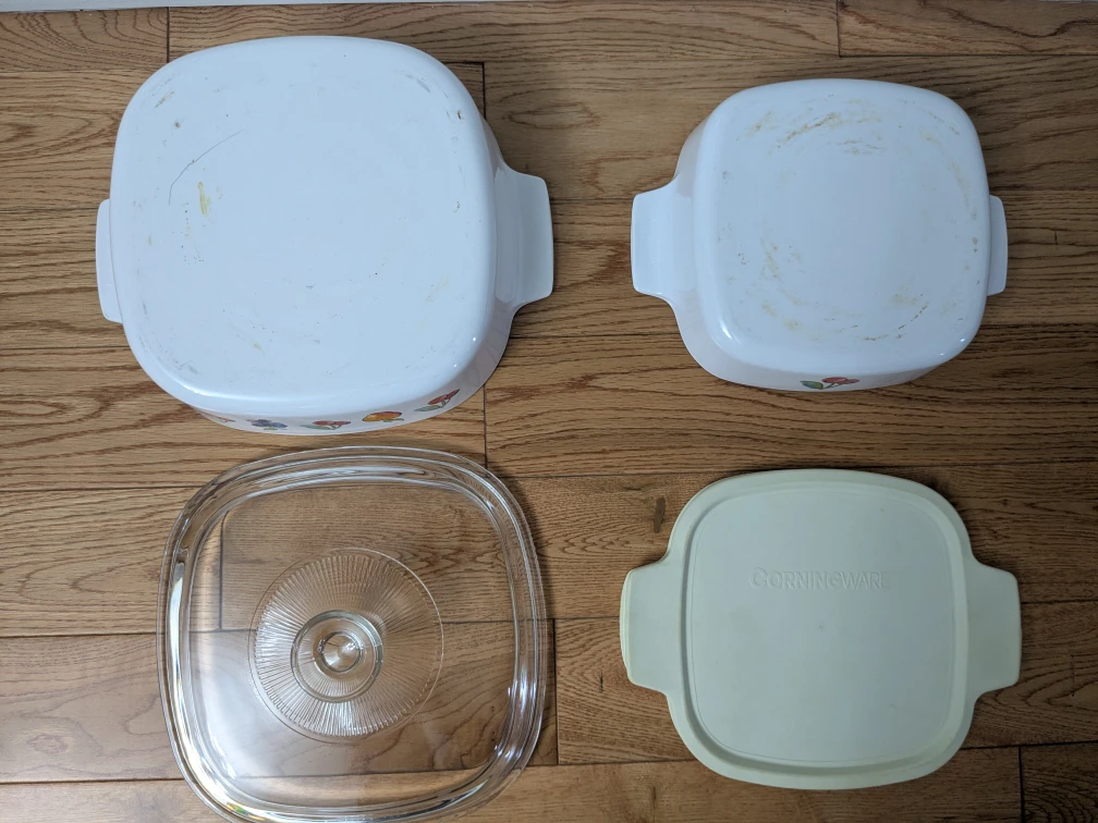 CorningWare Square Casserole Dishes w/ Lids - photo 3