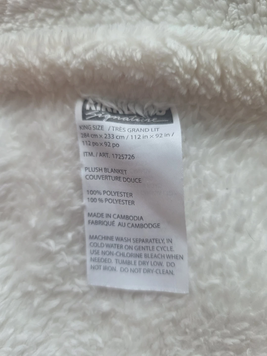 Kirkland Signature Plush Blanket King Size - photo 3