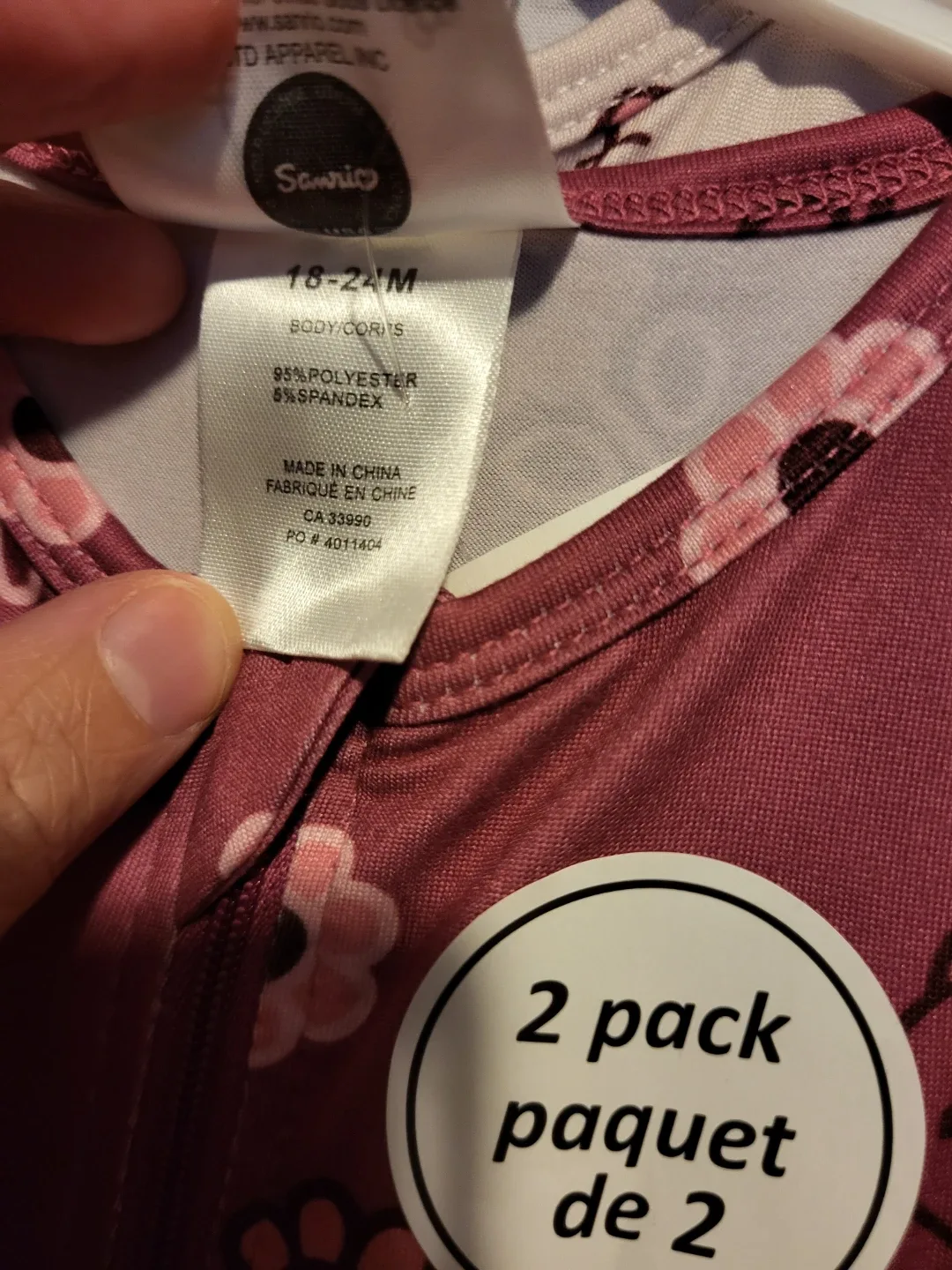 Hello Kitty Onesie Set Of 2 Size: 18-24 M image indicator(7)