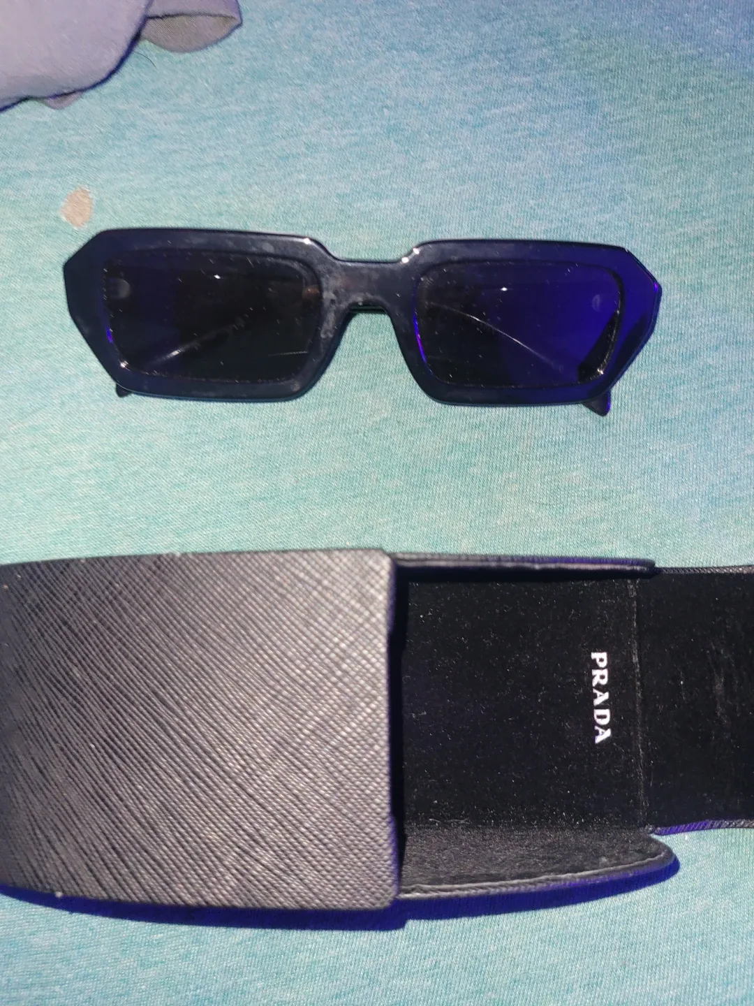 Prada Black Sunglasses with Case image indicator(2)