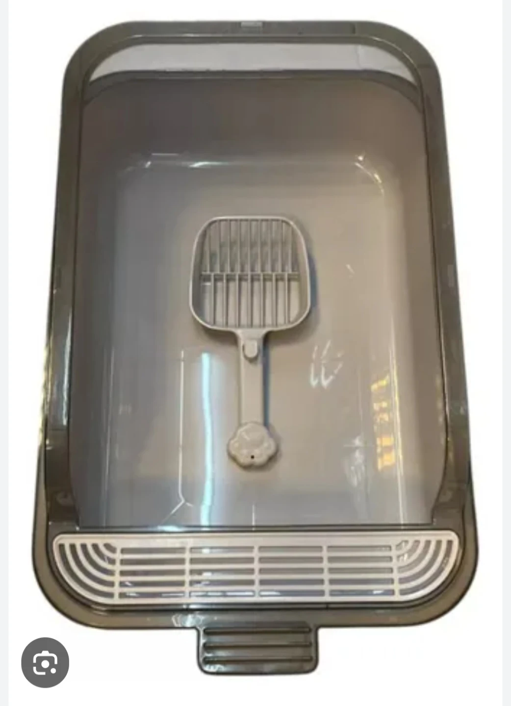 Grey Cat Litter Box with Scoop - photo 3