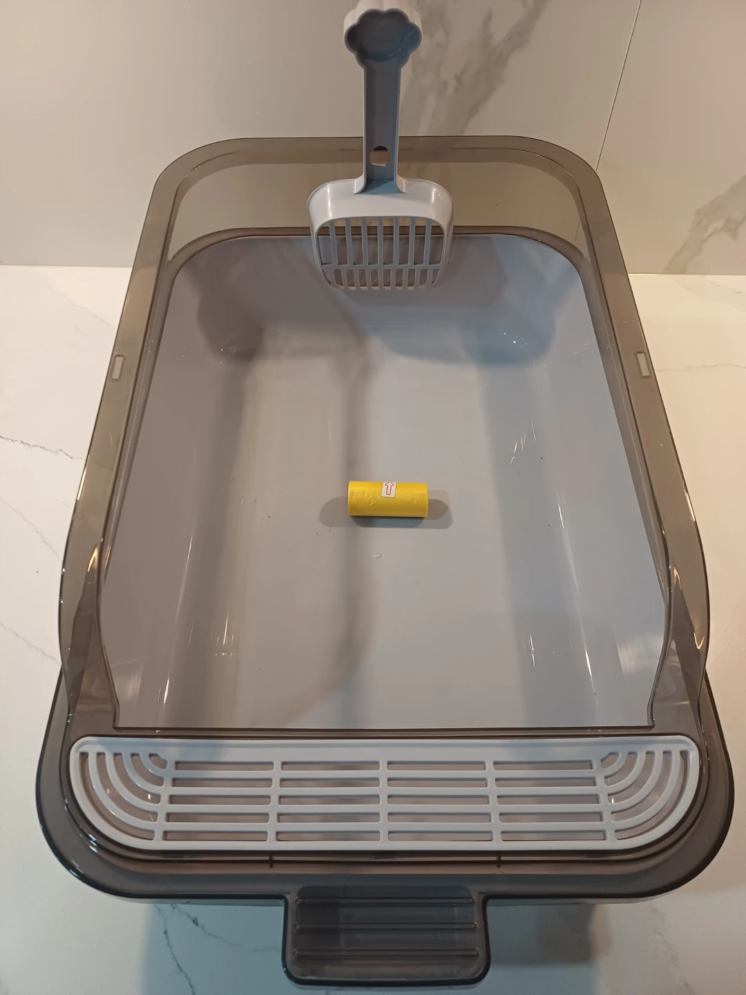 Grey Cat Litter Box with Scoop - photo 5