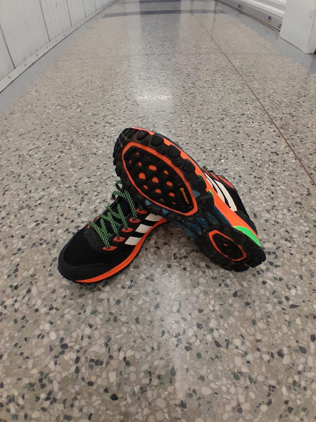 Adidas Running Shoes - Black/Orange Men's Size 8 - photo 2