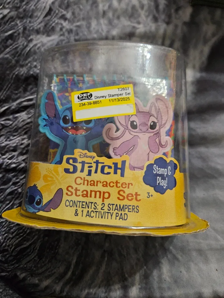 Disney Stitch Character Stamp Set - New