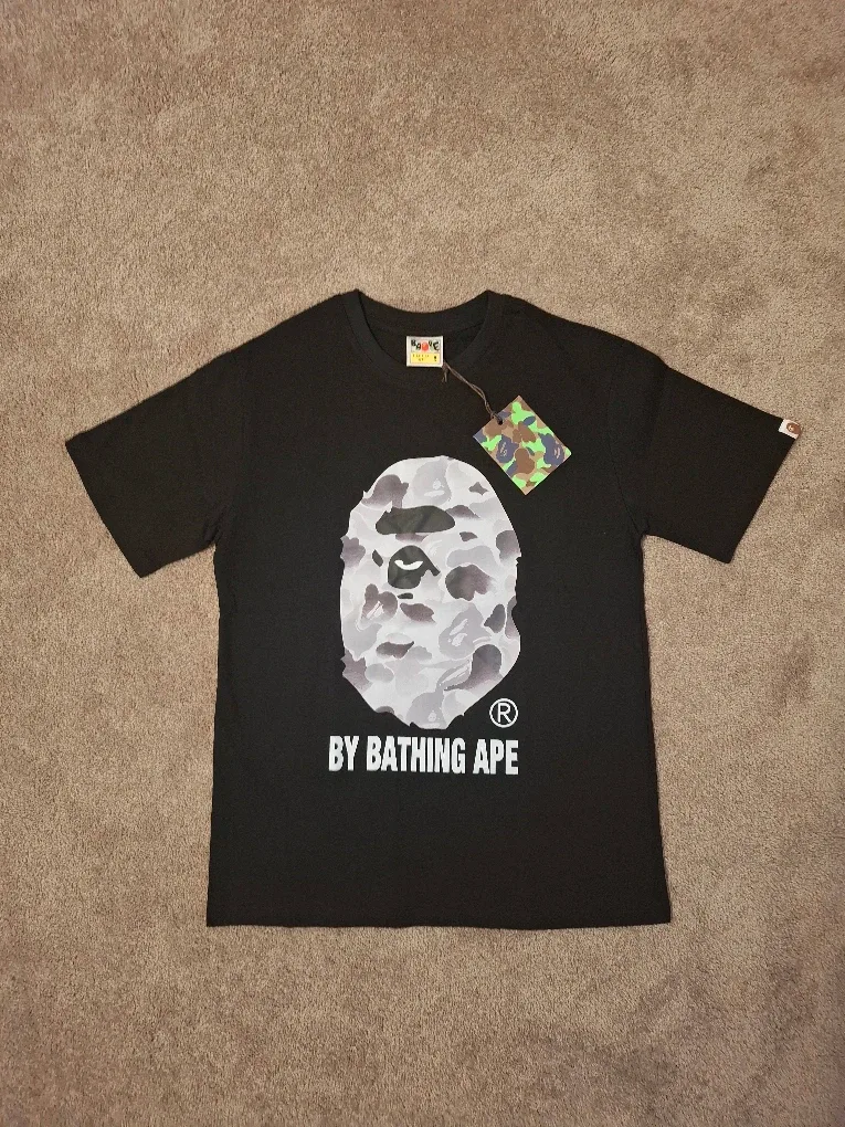 New BAPE Camo Black T-Shirt - Size M