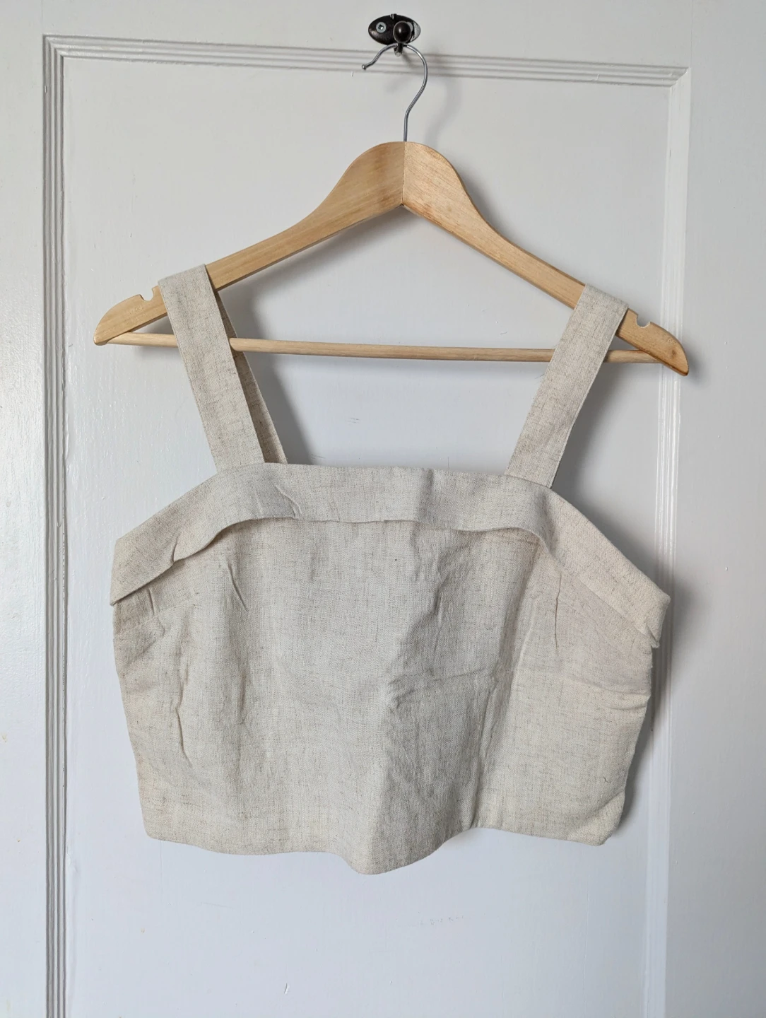 American Eagle Linen Blend Crop Top