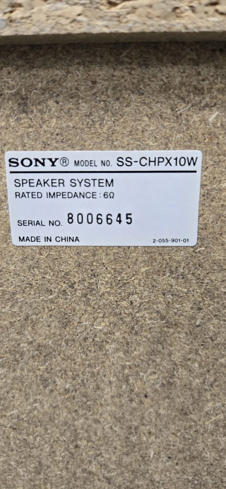 Sony SS-CHPX10W Speaker System - photo 4