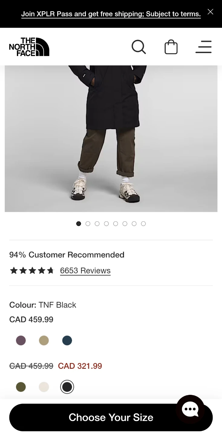 The North Face Black Winter Parka: XS - photo 2