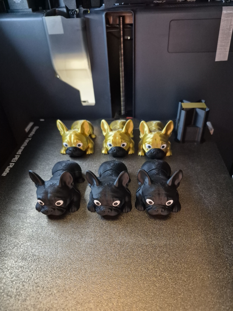 3D Printed French Bulldog articulated pocket pal - photo 2