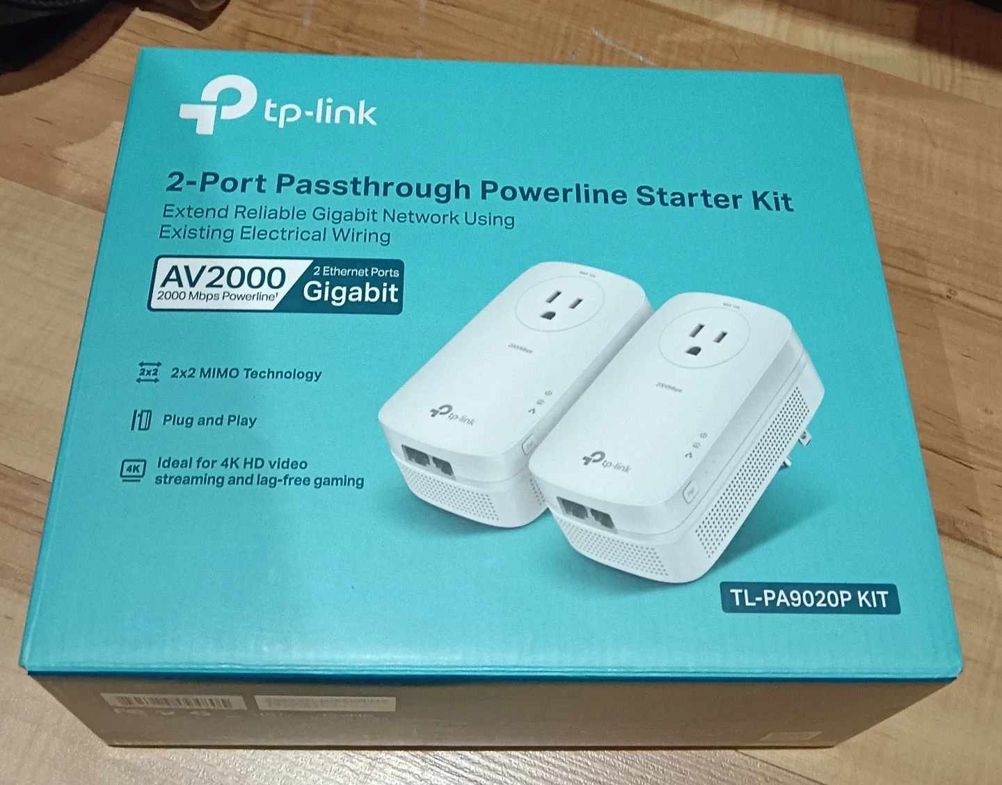 TP-link 2port Passthrough Power line Starter Kit