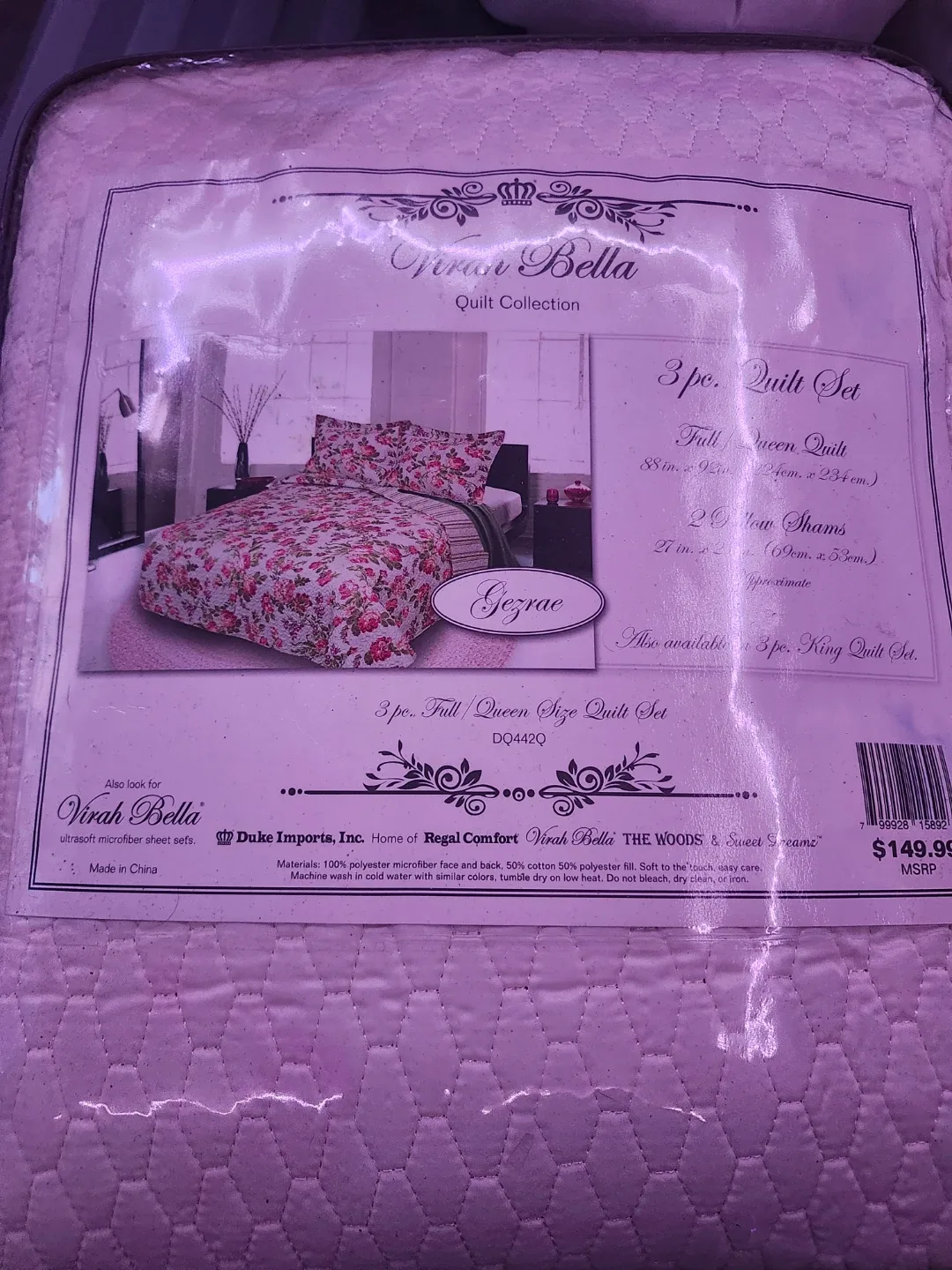 Virah Bella 3-Piece Full/Queen Quilt Set