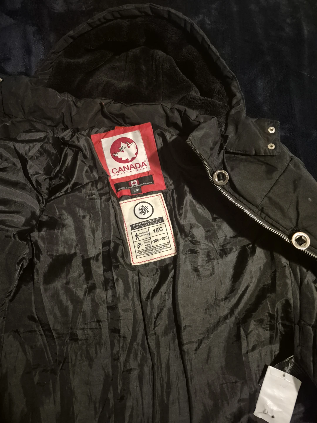 Canada Weathergear Black Winter Jacket - Size S/P - photo 3